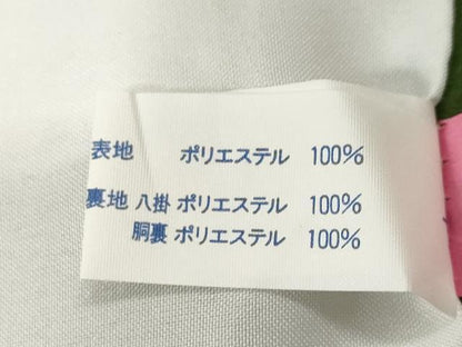 平和屋着物■小紋　麻の葉舞蝶文　草花文　暈し染め　洗える着物　CABH0075ev