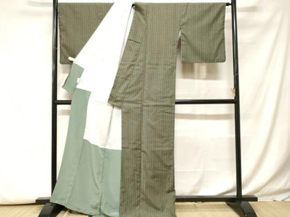 平和屋着物■小紋　縞　洗える着物　CABH0076ev