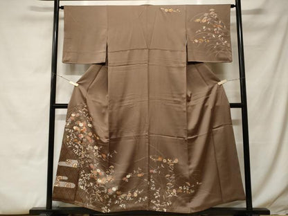 平和屋着物■訪問着　宝尽し枝花文　金彩　正絹　逸品　CABH0090ev