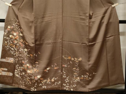 平和屋着物■訪問着　宝尽し枝花文　金彩　正絹　逸品　CABH0090ev