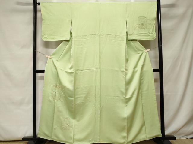 平和屋着物■中国三大刺繍　相良刺繍　総刺繍　訪問着　貝桶花文　暈し染め　正絹　逸品　CABH0091ev