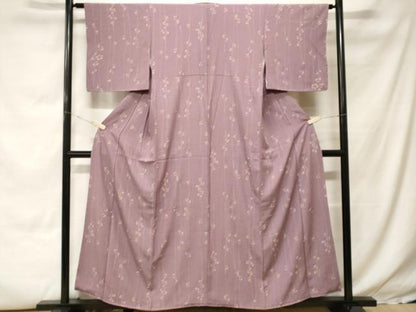 平和屋着物■上質な紬　蔦の葉草花文　金彩　正絹　逸品　CABH0092ev