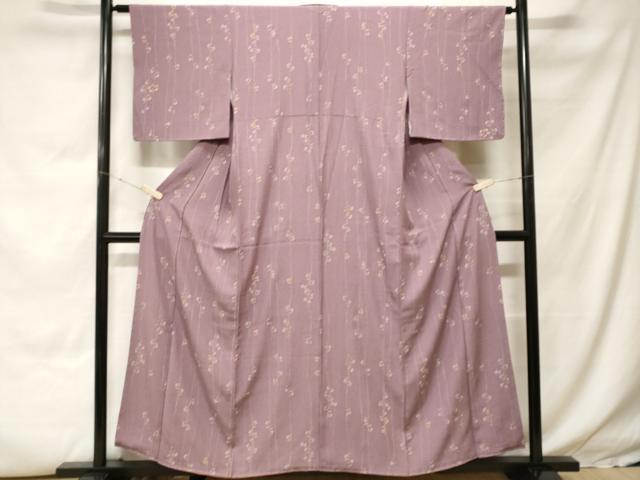 平和屋着物■上質な紬　蔦の葉草花文　金彩　正絹　逸品　CABH0092ev