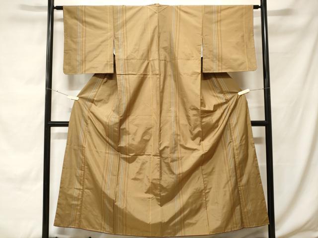 平和屋着物■上質な紬　間道　正絹　逸品　CABH0102ev