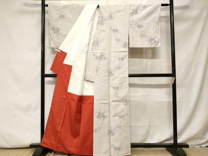 平和屋着物■上質な紬　蔦の葉枝花文　正絹　逸品　CABH0109ev