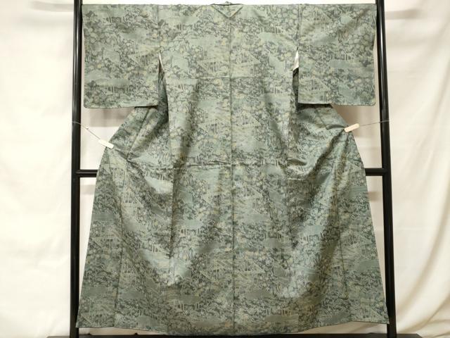 平和屋着物■本場大島紬　風景文　正絹　逸品　CABH0110ev