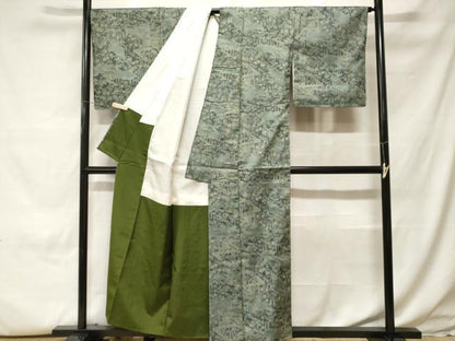平和屋着物■本場大島紬　風景文　正絹　逸品　CABH0110ev