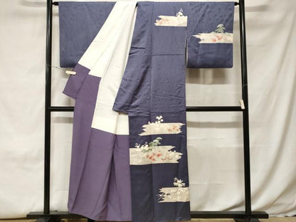 平和屋着物■訪問着　刺繍　松竹梅文　正絹　逸品　CABH0112ev