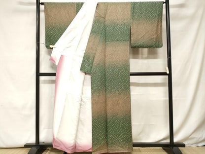 平和屋着物■小紋　舞桜文　洗える着物　CABH0138ev