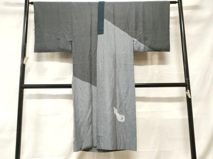 平和屋着物■男性　長襦袢　袷　絞り　瓢箪舞楓文　正絹　逸品　CABH0139ev