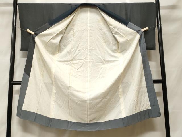 平和屋着物■男性　長襦袢　袷　絞り　瓢箪舞楓文　正絹　逸品　CABH0139ev