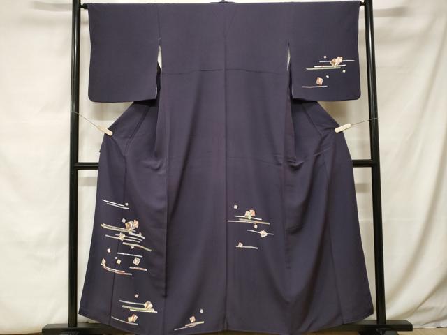 平和屋着物■訪問着　破れ色紙花文　正絹　逸品　CABH0143ev