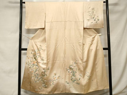 平和屋着物■訪問着　雪輪重ね松竹梅花文　暈し染め　金彩　正絹　逸品　CABH0144ev