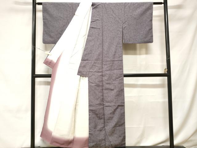平和屋着物■上質な小紋　唐草文　正絹　逸品　CABH0149ev