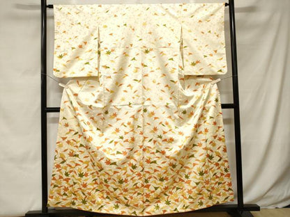 平和屋着物■訪問着　吹き寄せ文　洗える着物　CABH0168ev