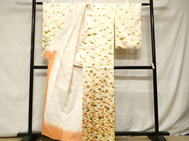 平和屋着物■訪問着　吹き寄せ文　洗える着物　CABH0168ev