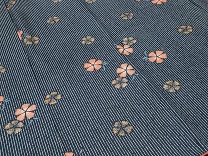 平和屋着物■小紋　舞桜文　洗える着物　CABH0171ev