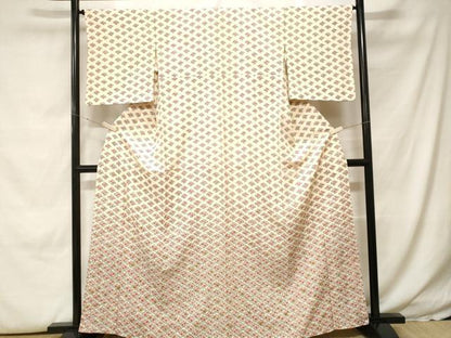 平和屋着物■訪問着　草花文　正絹　逸品　CABH0203ev
