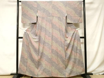 平和屋着物■上質な小紋　道長文　正絹　逸品　CABH0204ev