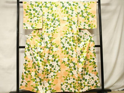 平和屋着物■上質な小紋　捻梅文　暈し染め　正絹　逸品　CABH0206ev