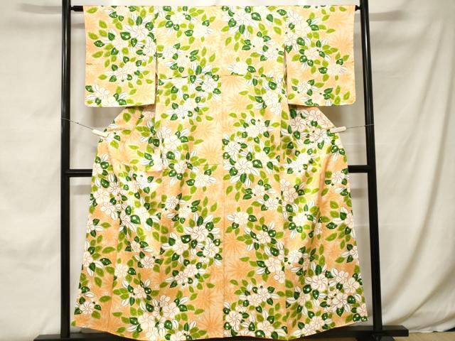 平和屋着物■上質な小紋　捻梅文　暈し染め　正絹　逸品　CABH0206ev