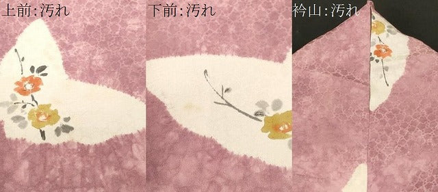 平和屋着物■上質な小紋　舞蝶枝花文　正絹　逸品　CABH0210ev