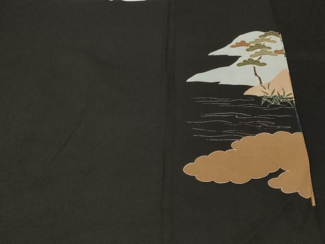 平和屋着物■豪華黒留袖　作家物　御所解文　金彩　正絹　逸品　CABH0212ev