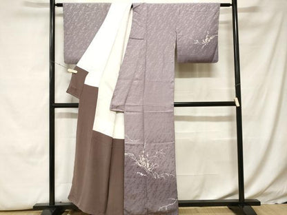 平和屋着物■訪問着　樹林文　暈し染め　金彩　正絹　逸品　CABH0215ev