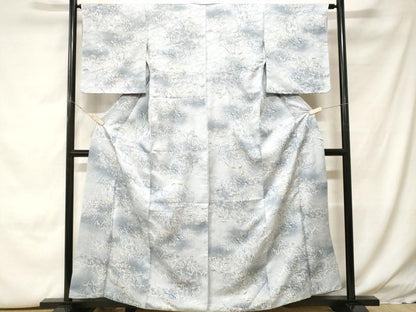 平和屋着物■小紋　枝葉松文　暈し染め　洗える着物　CABH0216ev