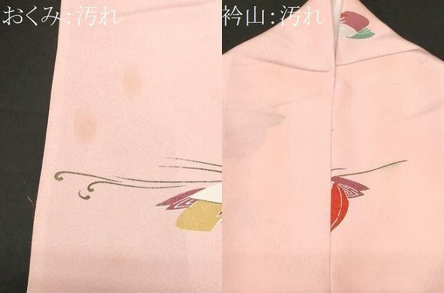 平和屋着物■小紋　流水鴛鴦文　金彩　洗える着物　CABH0217ev