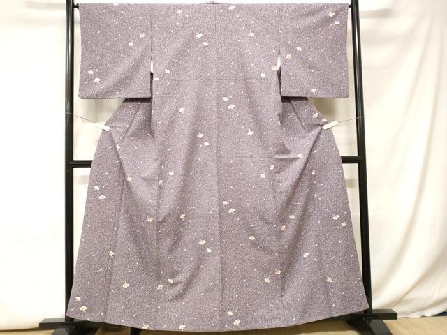 平和屋着物■小紋　霰舞花文　洗える着物　CABH0220ev