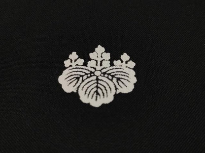 平和屋着物■黒留袖　総刺繍　松竹梅尾長鳥花文　金糸　洗える着物　CABH0221ev