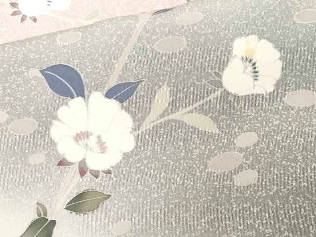 平和屋着物■訪問着　作家物　鴛鴦枝花文　暈し染め　正絹　逸品　CABH0245ev