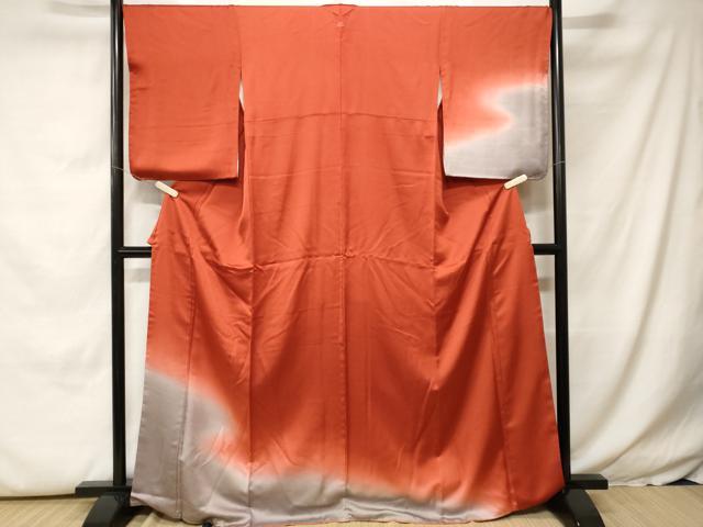 平和屋着物■訪問着　霞文　暈し染め　正絹　逸品　CABH0247ev
