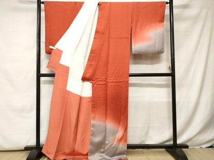 平和屋着物■訪問着　霞文　暈し染め　正絹　逸品　CABH0247ev