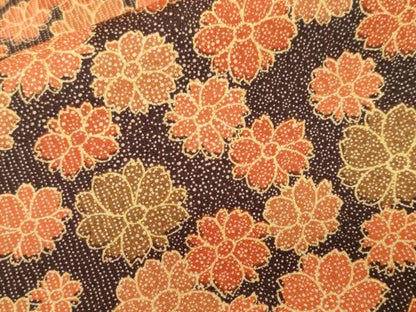 平和屋着物■上質な小紋　舞花文　正絹　逸品　CABH0250ev