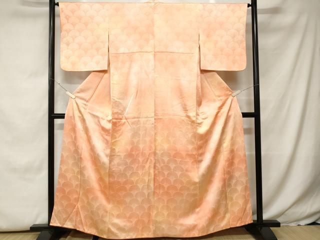 平和屋着物■上質な小紋　霞文　菊地紋　正絹　逸品　CABH0251ev