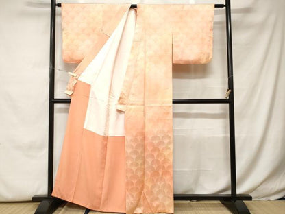 平和屋着物■上質な小紋　霞文　菊地紋　正絹　逸品　CABH0251ev