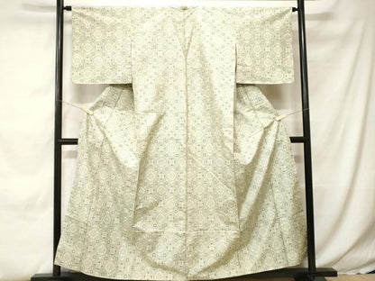平和屋着物■本場村山大島紬　幾何学文様　正絹　逸品　CABH0265ev