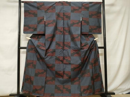 平和屋着物■本場大島紬　雲取り文　正絹　逸品　CABH0275ev