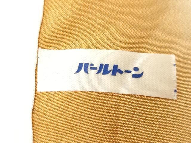 平和屋着物■上質な小紋　型染め　遠山花蝶文　鴛鴦文　鬼しぼ縮緬　正絹　逸品　CABH0281ev
