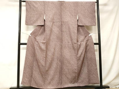 平和屋着物■大変加工の良い総絞り小紋　正絹　逸品　CABH0319ev