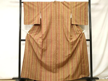 平和屋着物■上質な紬　吉祥間道　正絹　逸品　CABH0322ev