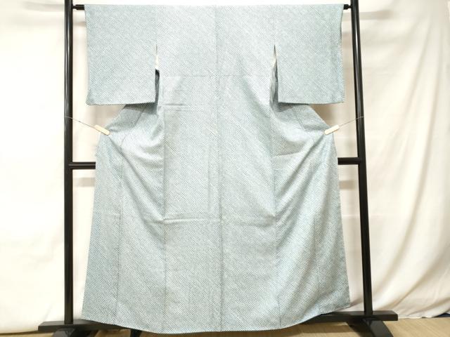 平和屋着物■大変加工の良い総絞り小紋　伊勢丹扱い　正絹　逸品　CABH0323ev
