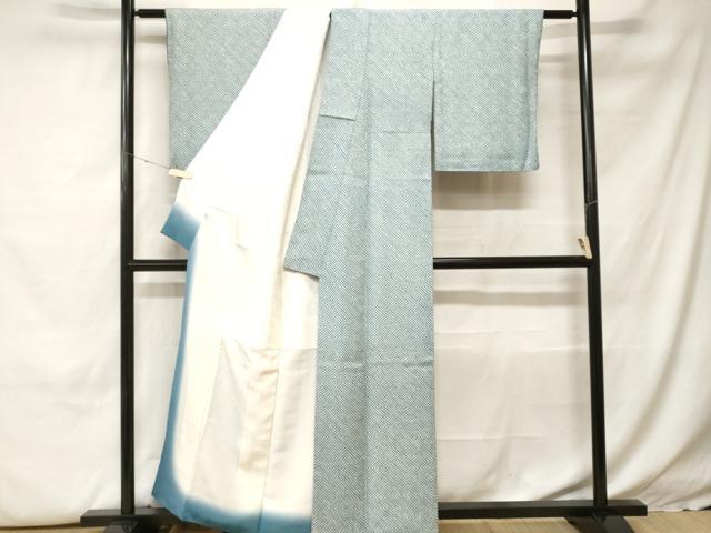 平和屋着物■大変加工の良い総絞り小紋　伊勢丹扱い　正絹　逸品　CABH0323ev