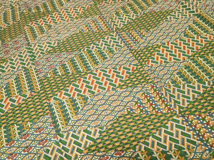 平和屋着物■上質な小紋　切嵌吉祥文　正絹　逸品　CABH0326ev