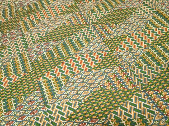 平和屋着物■上質な小紋　切嵌吉祥文　正絹　逸品　CABH0326ev