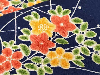 平和屋着物■上質な小紋　露芝草花文　正絹　逸品　CABH0330ev