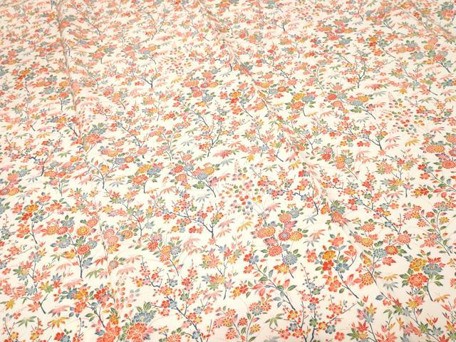 平和屋着物■上質な小紋　枝花文　正絹　逸品　CABH0342ev