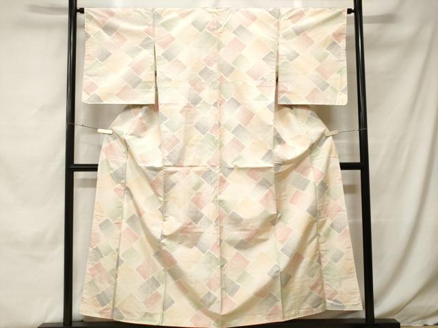 平和屋着物■上質な紬　抽象文　正絹　逸品　CABH0352ev